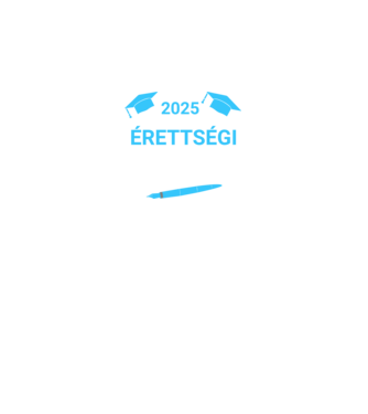 Érettségi teljesítve minta királykék pólón