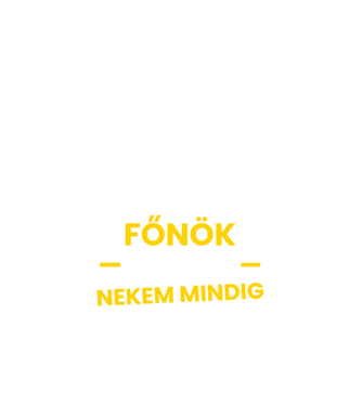 Főnök vagyok minta fekete pólón