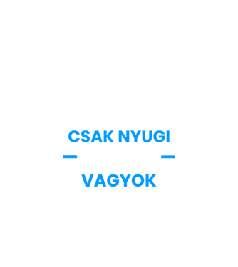 Csak nyugi pincér vagyok minta fekete pólón