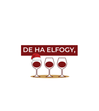 Fehér karácsony minta homokszín pólón