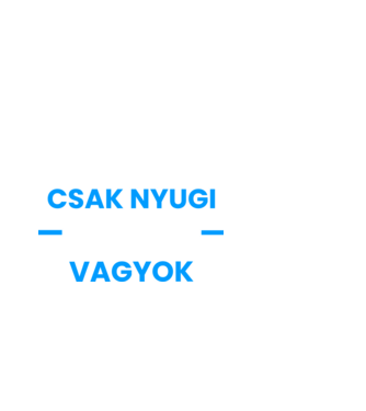Csak nyugi pincér vagyok minta fekete pólón