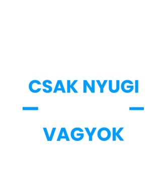 Csak nyugi pincér vagyok minta fehér pólón