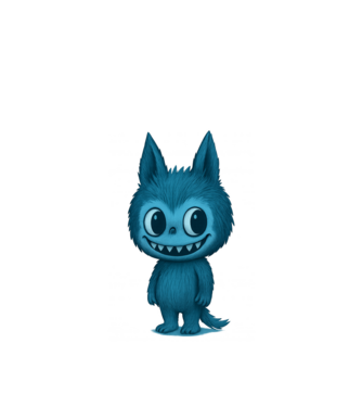 Labubu minta fehér pólón