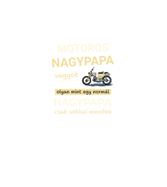 Motoros Nagypapa Vagyok minta fekete pólón
