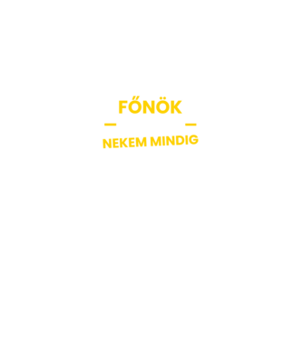 Főnök vagyok minta királykék pólón