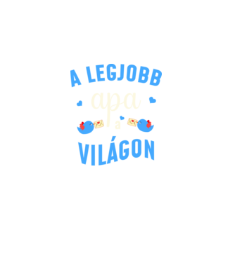 Legjobb apa a világon minta fekete pólón