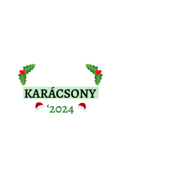 Családi karácsony 2024 minta fekete pólón