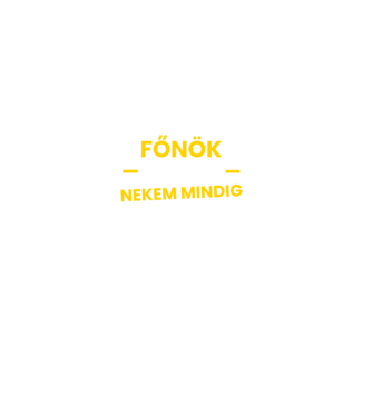 Főnök vagyok minta fekete pólón