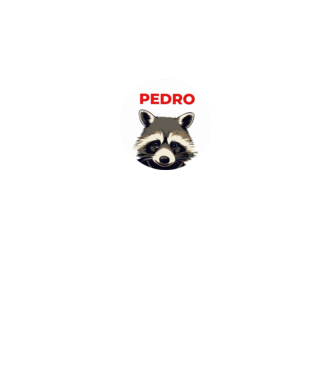 Pedro minta fekete pólón