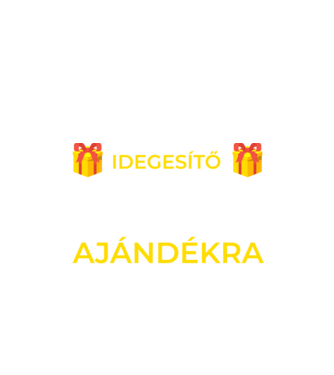 Idegesítő tesómat ajándékra minta fekete pólón