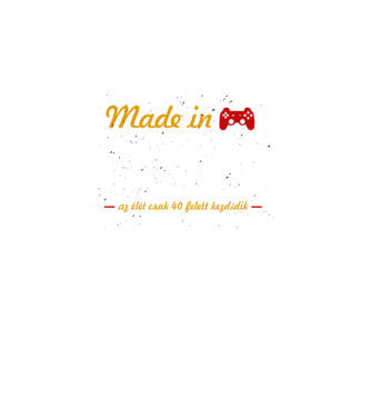1984 - Az élet csak 40 felett kezdődik minta fekete pólón