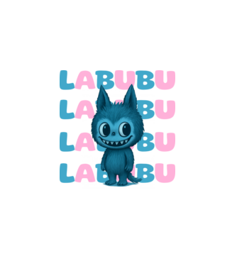 Labubu minta fehér pólón