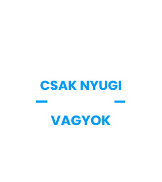 Csak nyugi pincér vagyok minta fehér pólón
