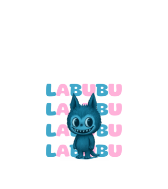 Labubu minta fehér pólón