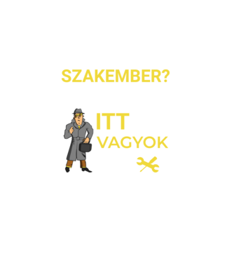 Szakember minta fekete pólón