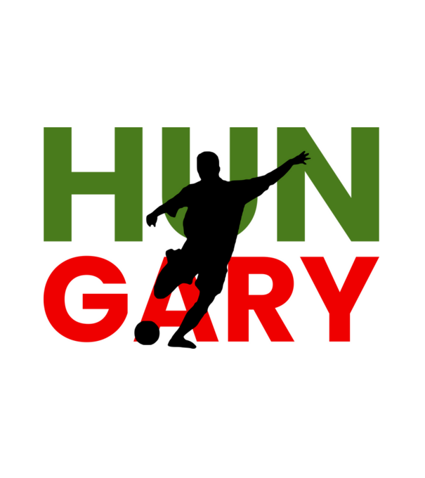 Foci - Hungary minta fehér pólón
