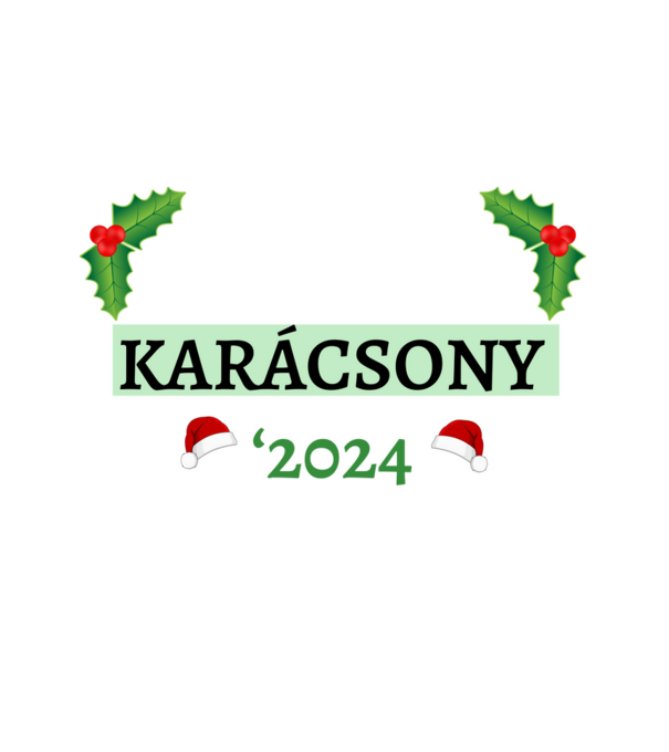 Családi karácsony 2024 minta fehér pólón