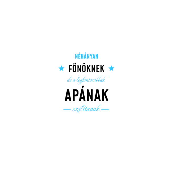 Néhányan főnöknek minta királykék pólón