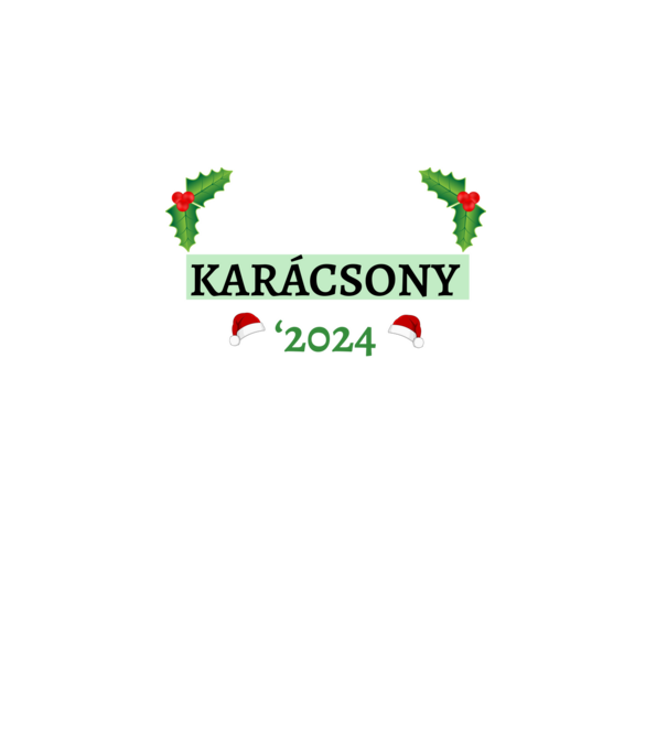 Családi karácsony 2024 minta sötétkék pólón