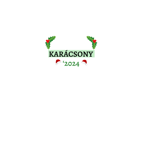 Családi karácsony 2024 minta fekete pólón