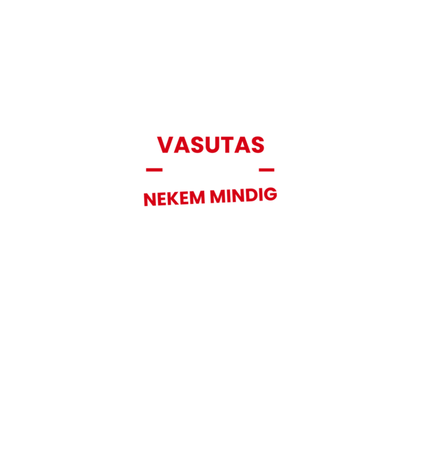 Vasutas vagyok mindig igazam van minta királykék pólón
