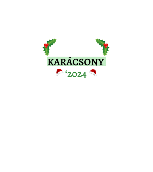 Családi karácsony 2024 minta fekete pólón