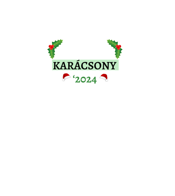 Családi karácsony 2024 minta fekete pólón