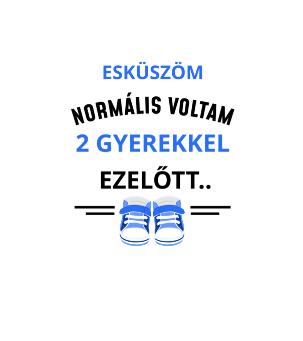 Esküszöm normális voltam minta homokszín pólón