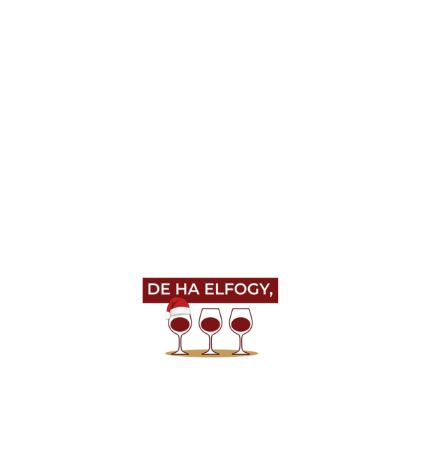 Fehér karácsony minta fehér pólón