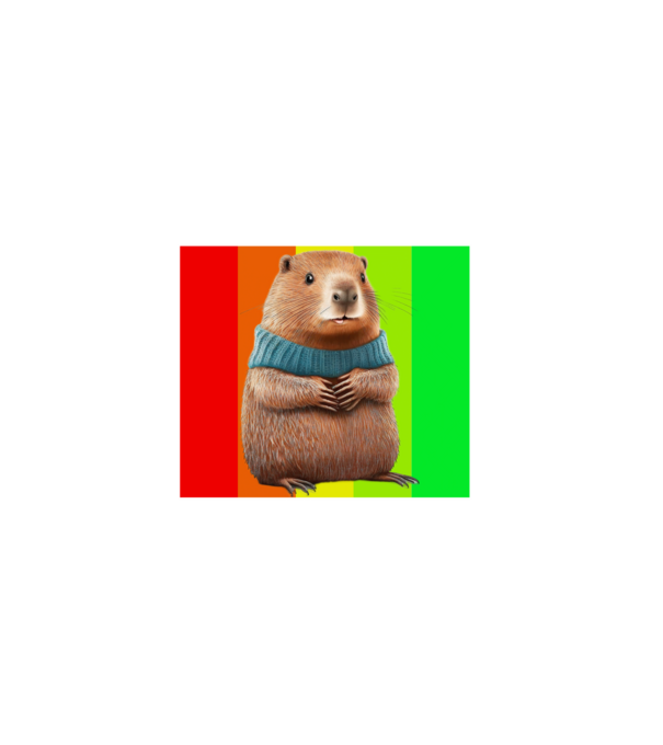 Bober minta fehér pólón
