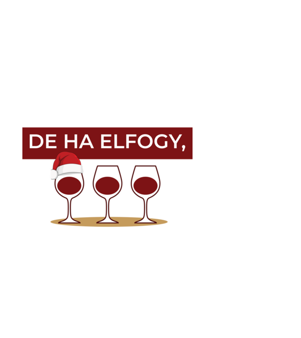Fehér karácsony minta fehér pólón