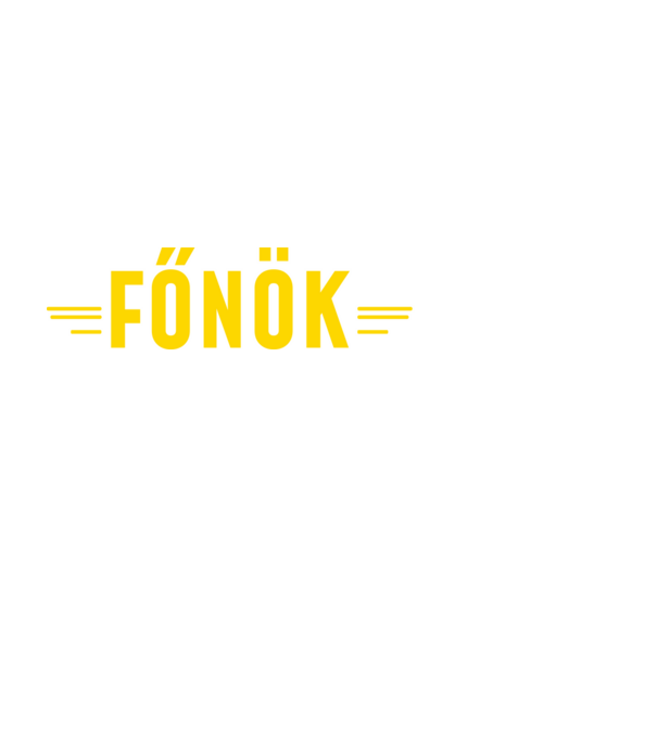 főnök minta fekete pólón