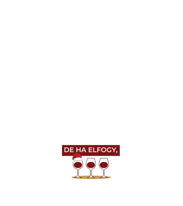 Fehér karácsony minta fehér pólón
