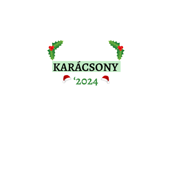 Családi karácsony 2024 minta türkiz pólón