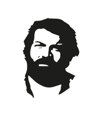 Bud Spencer Sziluett 1 minta fehér pólón