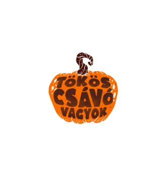 Tökös csávó vagyok minta fehér pólón