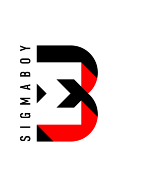 Sigma Boy minta fehér pólón