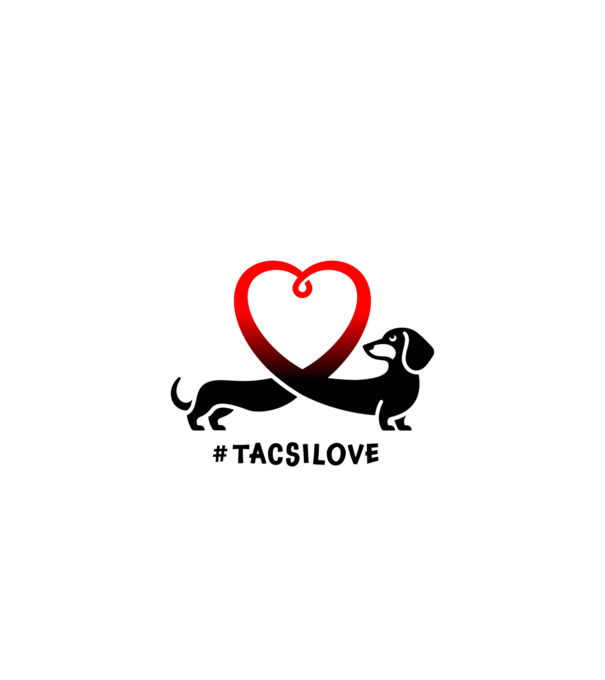 Tacsi Love minta fehér/piros pólón