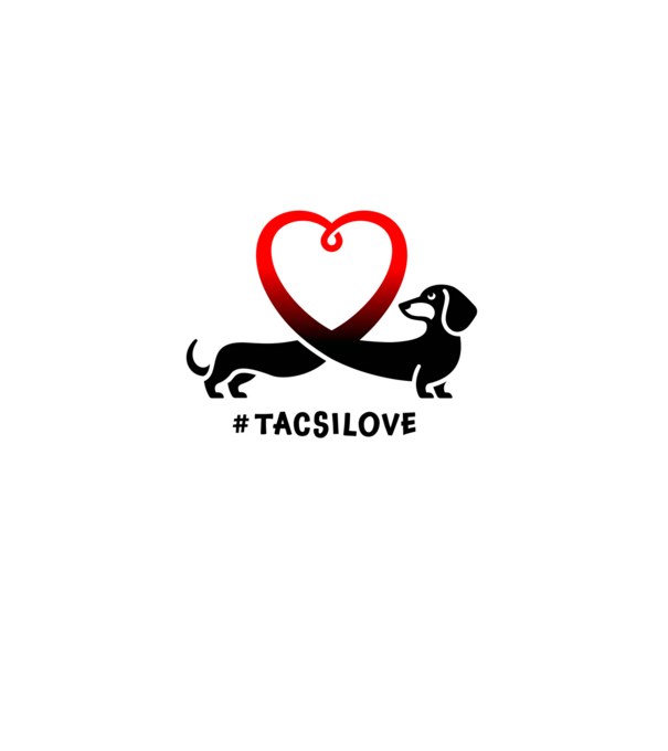 Tacsi Love minta fehér pólón
