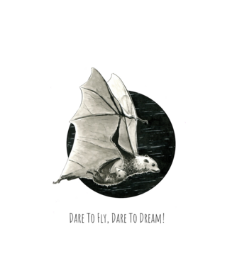 Flying Fox - Dare To Fly, Dare To Dream! minta fehér pólón