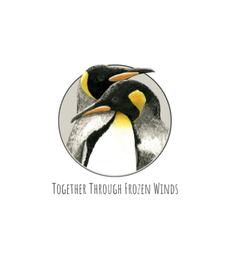 Penguins - Together Through Frozen Winds RS minta fehér pólón