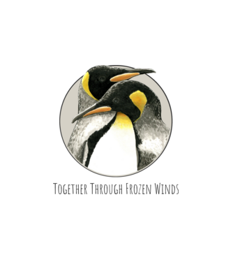 Penguins - Together Through Frozen Winds RS minta fehér pólón