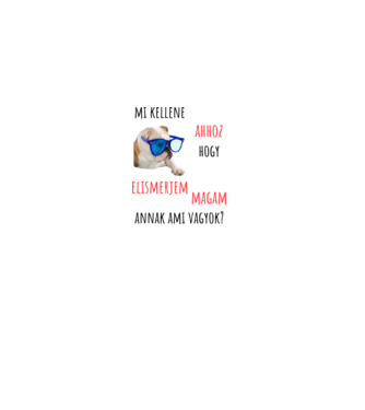 elismerem magam minta fehér pólón