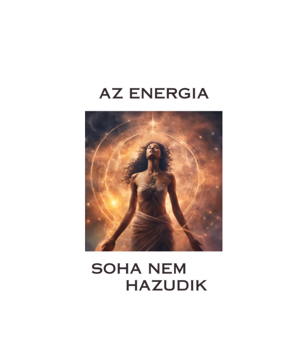 az energia nem hazudik minta fehér pólón