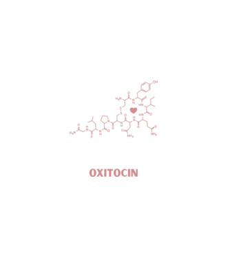 Oxitocin minta fehér pólón