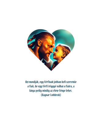 Ragnar Lothbrok minta fehér pólón
