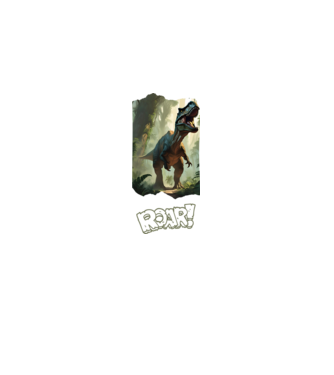 T-Rex minta szürke pólón