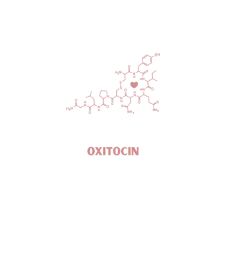 Oxitocin minta fehér pólón