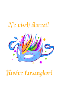 Farsang minta fekete pólón