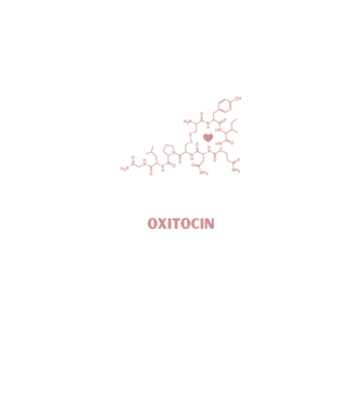 Oxitocin minta fehér pólón